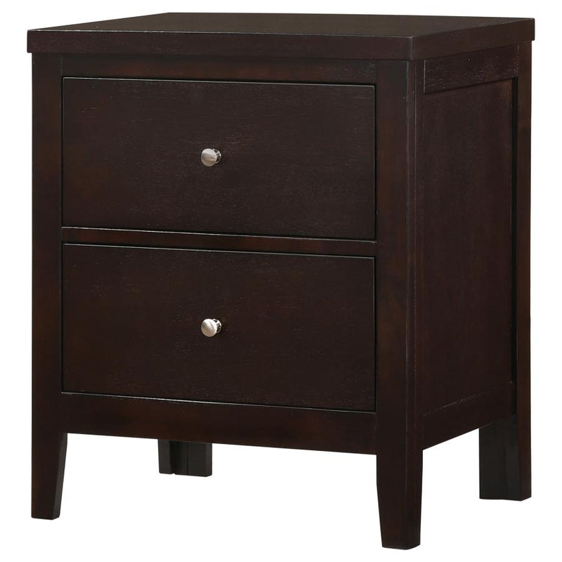 Carlton 2-drawer Nightstand Cappuccino-zoom-
