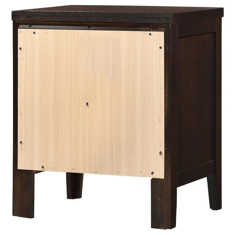 Carlton 2-drawer Nightstand Cappuccino-zoom-
