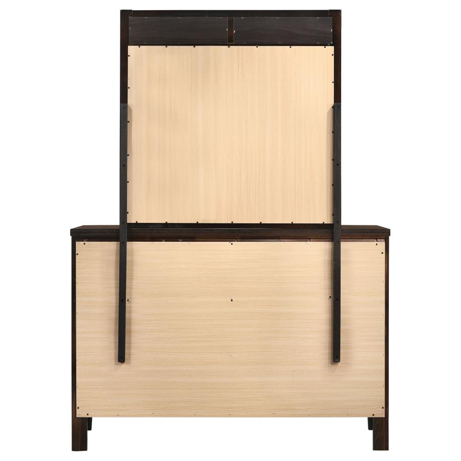 Carlton 6-drawer Dresser with Mirror Cappuccino-zoom-7