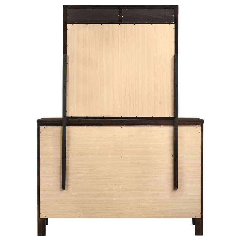 Carlton 6-drawer Dresser with Mirror Cappuccino-zoom-