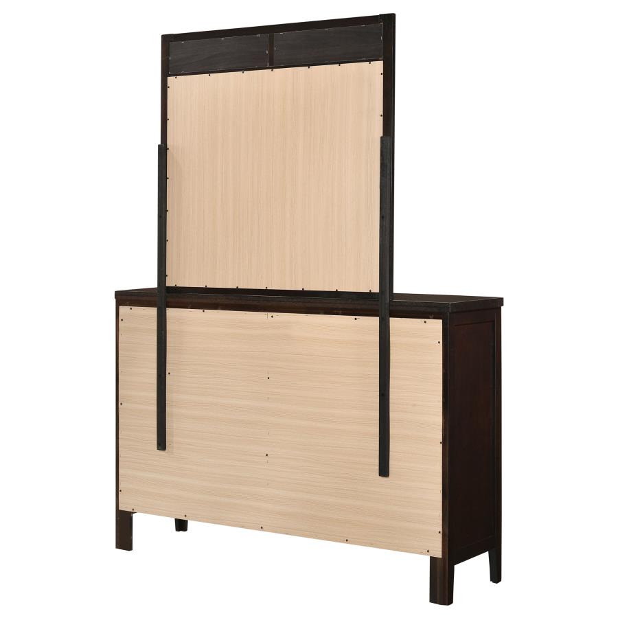 Carlton 6-drawer Dresser with Mirror Cappuccino-8