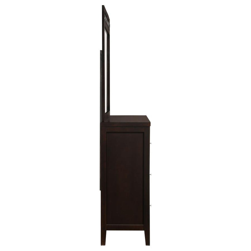 Carlton 6-drawer Dresser with Mirror Cappuccino-zoom-