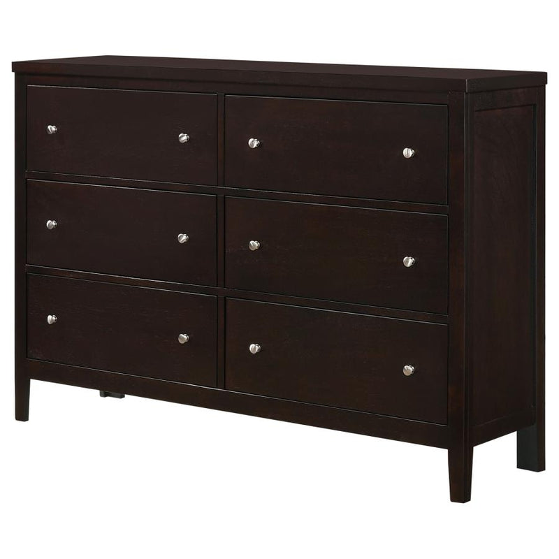 Carlton 6-drawer Dresser Cappuccino-zoom-