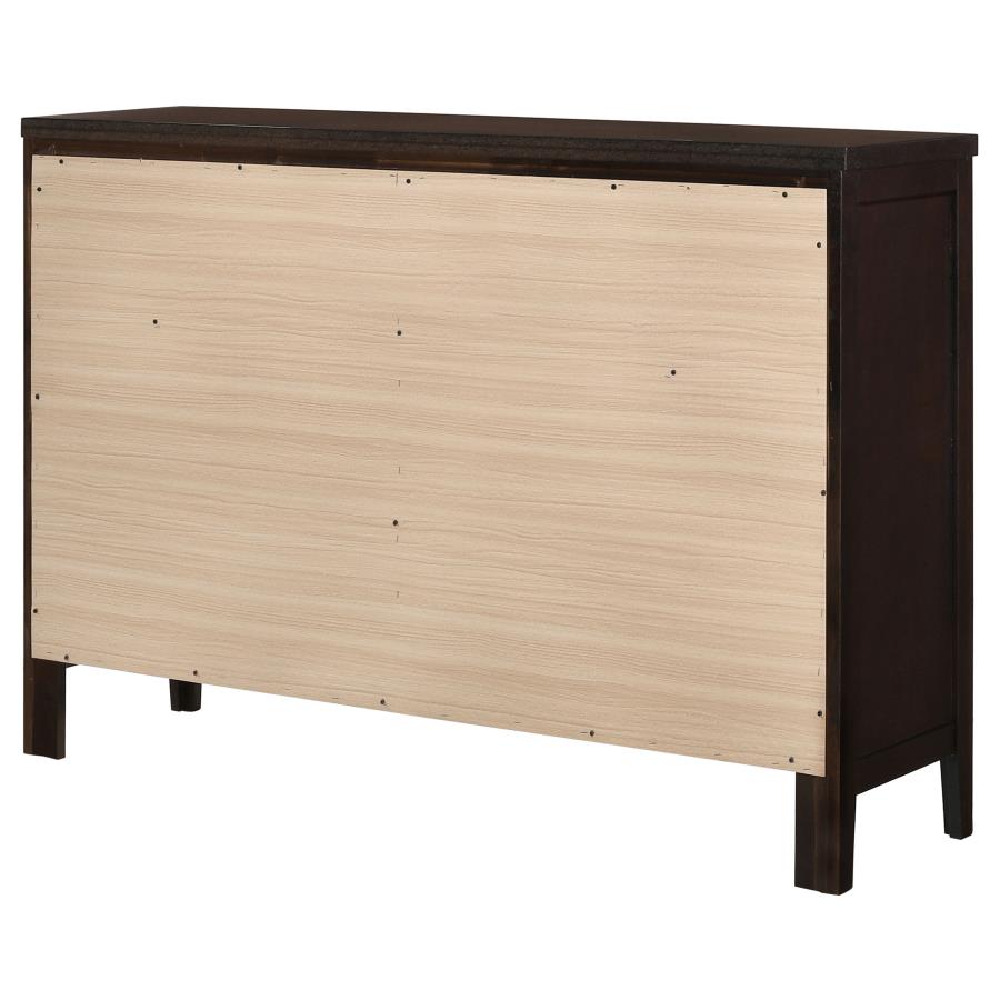 Carlton 6-drawer Dresser Cappuccino-zoom-8