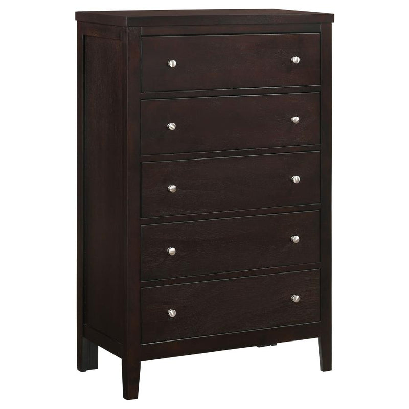 Carlton 5-drawer Bedroom Chest Cappuccino-zoom-