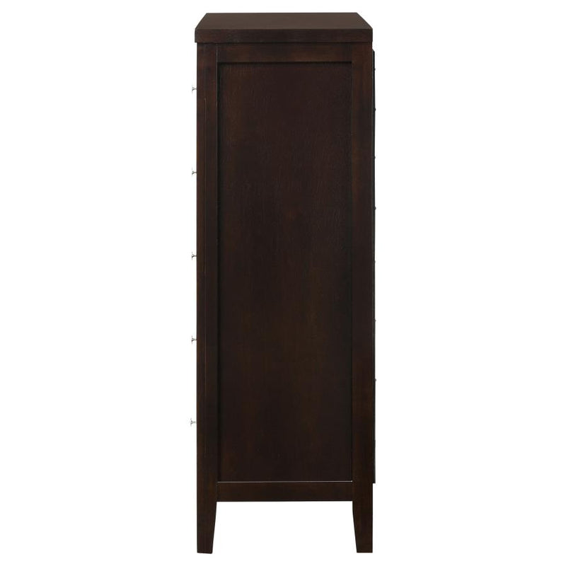 Carlton 5-drawer Bedroom Chest Cappuccino-zoom-