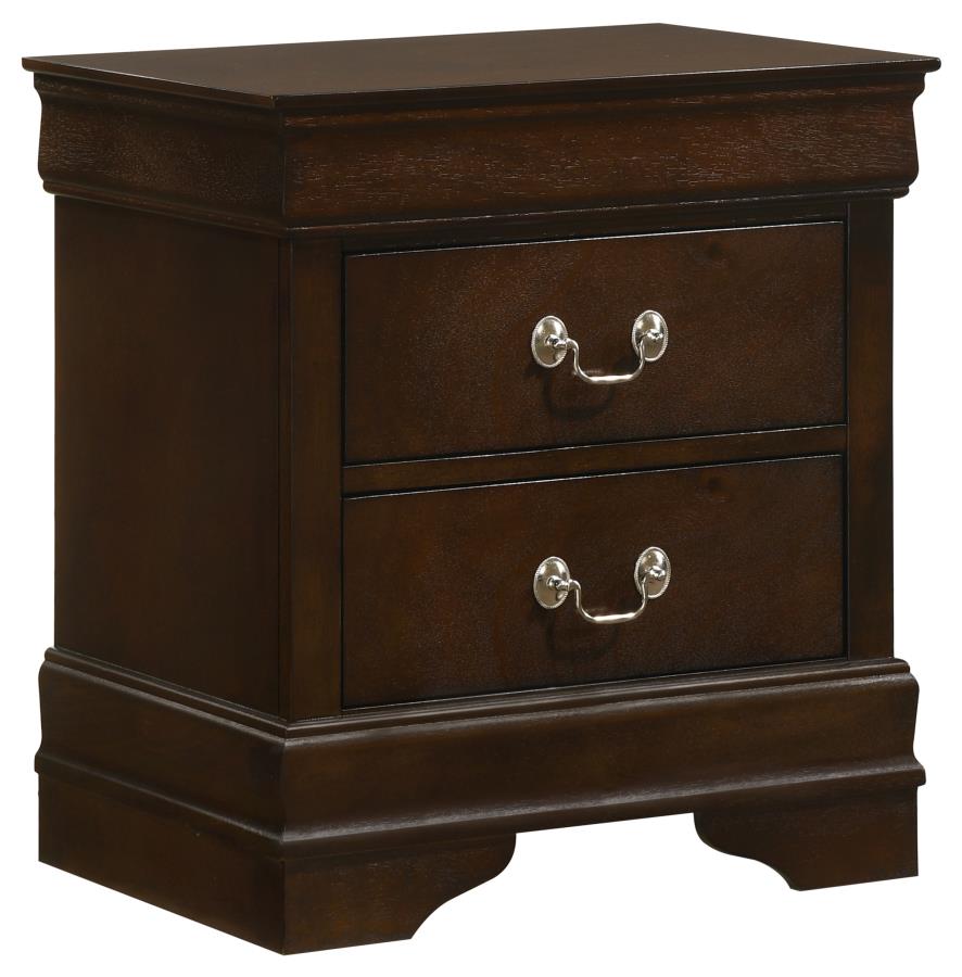 Louis Philippe 4-piece Eastern King Bedroom Set Cappuccino-zoom-5