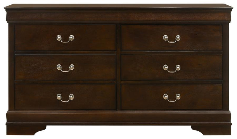 Louis Philippe 4-piece Eastern King Bedroom Set Cappuccino-zoom-
