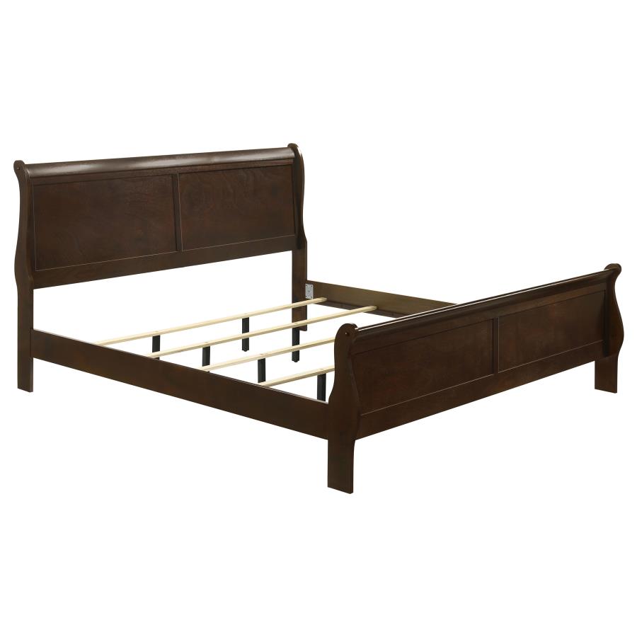 Louis Philippe 5-piece Eastern King Bedroom Set Cappuccino-zoom-3