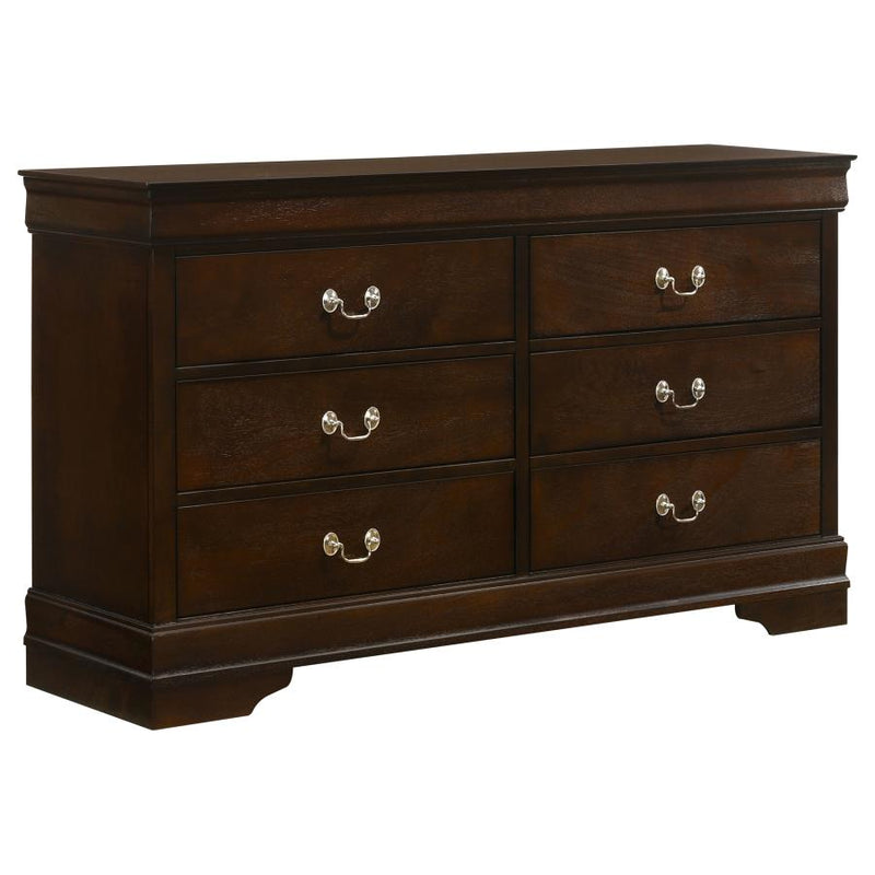 Louis Philippe 5-piece Eastern King Bedroom Set Cappuccino-zoom-