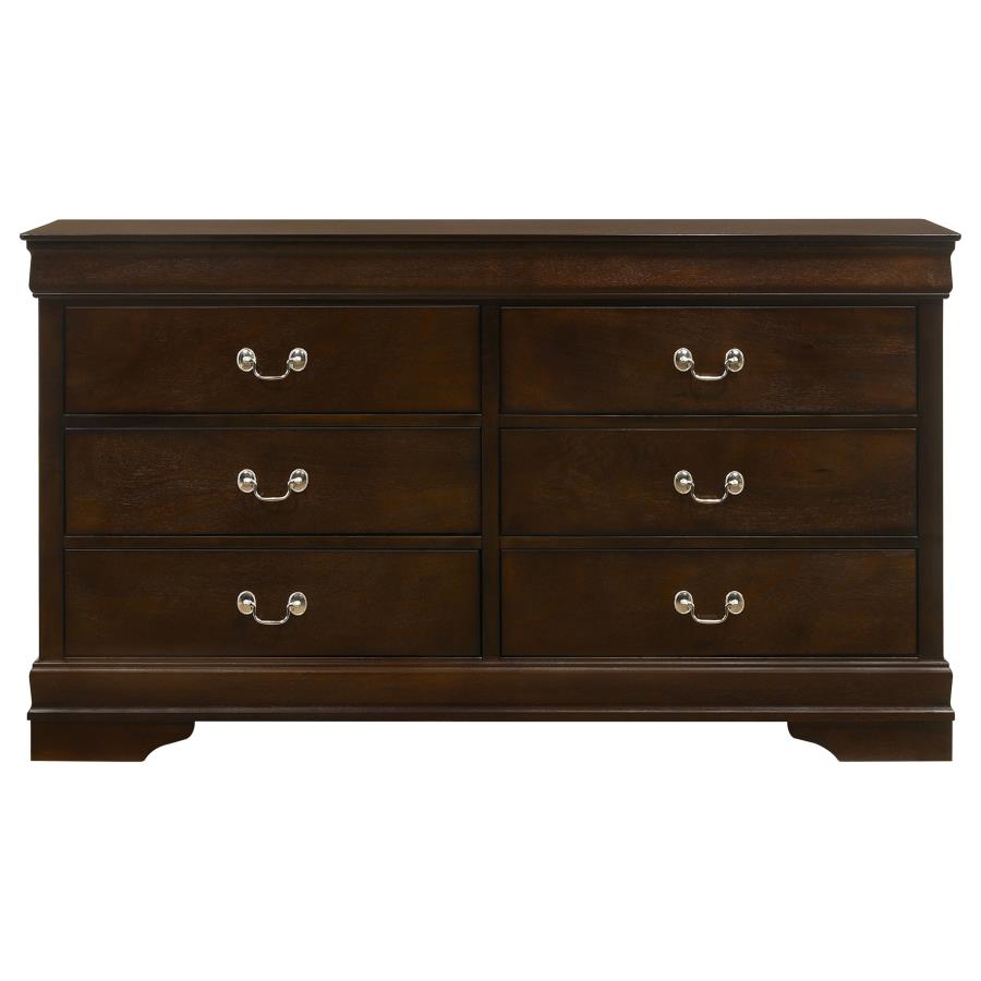 Louis Philippe 5-piece Eastern King Bedroom Set Cappuccino-zoom-9