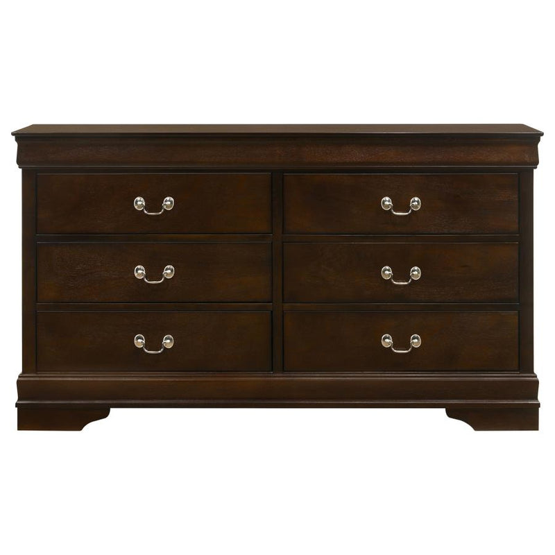 Louis Philippe 5-piece Eastern King Bedroom Set Cappuccino-zoom-