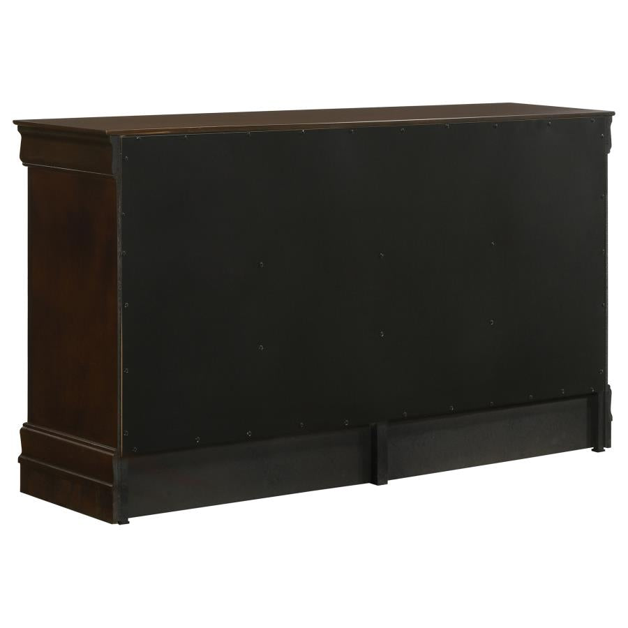 Louis Philippe 5-piece Eastern King Bedroom Set Cappuccino-10