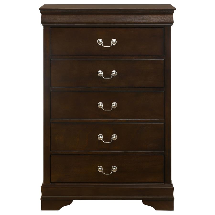 Louis Philippe 5-piece Eastern King Bedroom Set Cappuccino-13