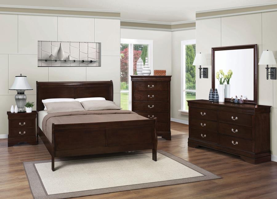 Louis Philippe 5-piece Queen Bedroom Set Cappuccino-1