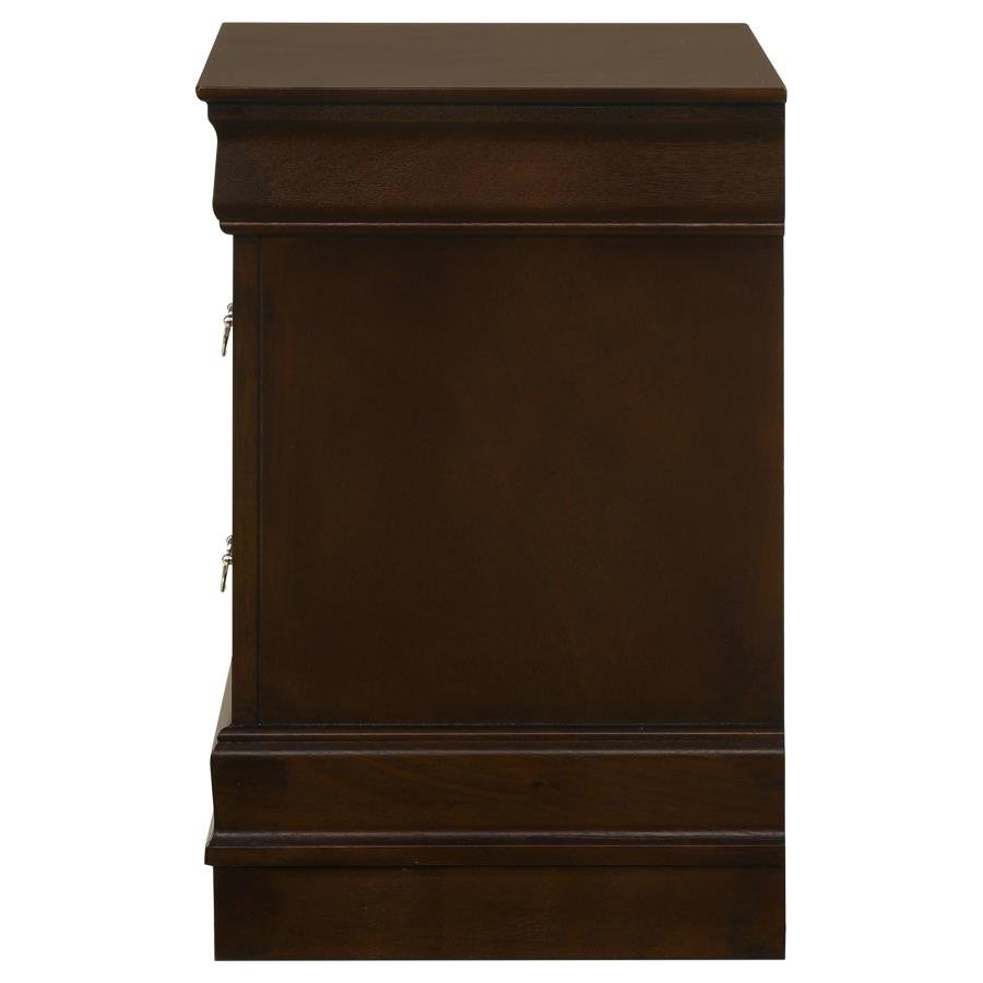 Louis Philippe 2-drawer Nightstand Cappuccino-zoom-5
