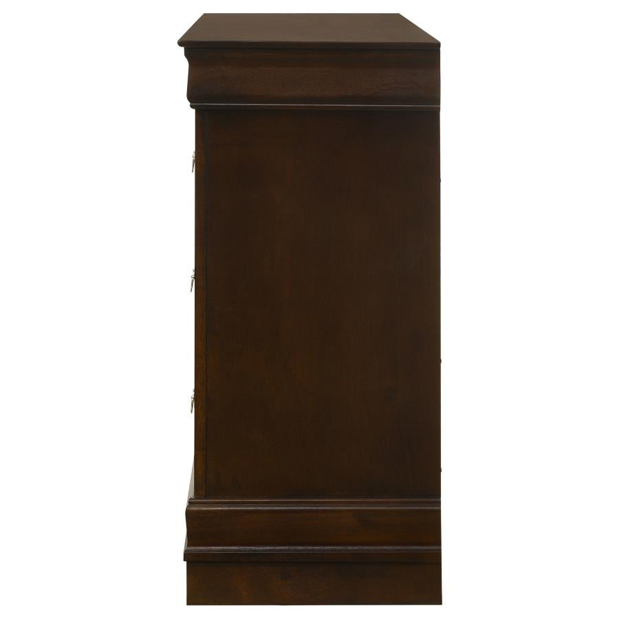Louis Philippe 6-drawer Dresser Cappuccino-5