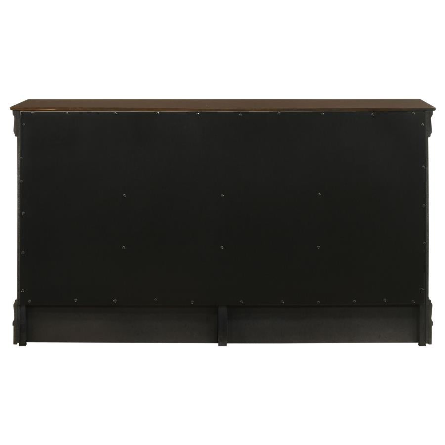 Louis Philippe 6-drawer Dresser Cappuccino-7