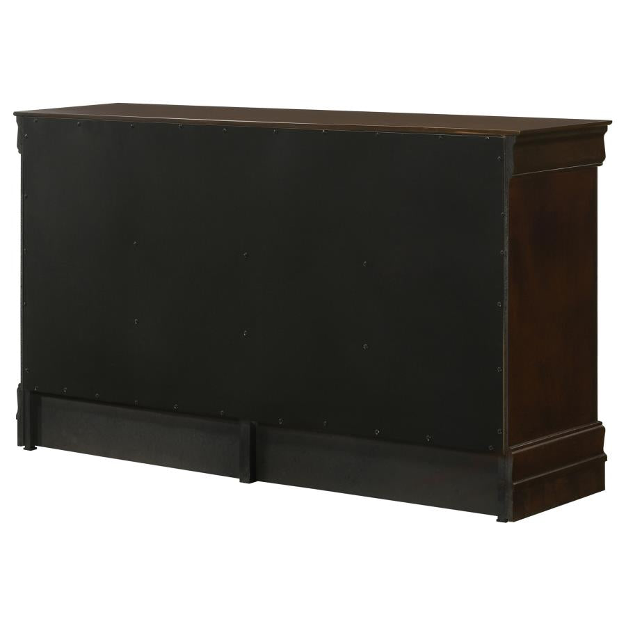 Louis Philippe 6-drawer Dresser Cappuccino-8