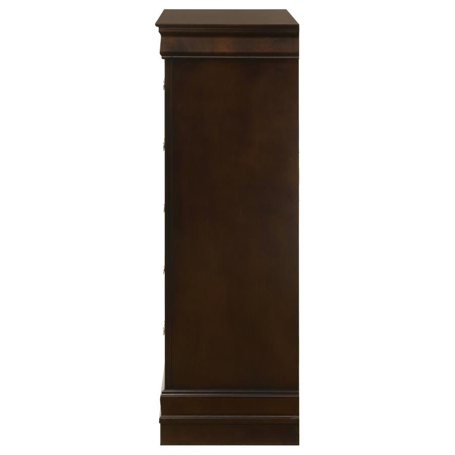 Louis Philippe 5-drawer Bedroom Chest Cappuccino-zoom-5