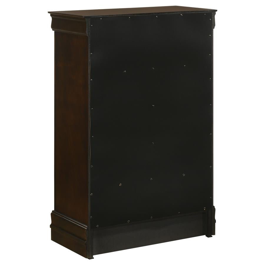 Louis Philippe 5-drawer Bedroom Chest Cappuccino-zoom-6