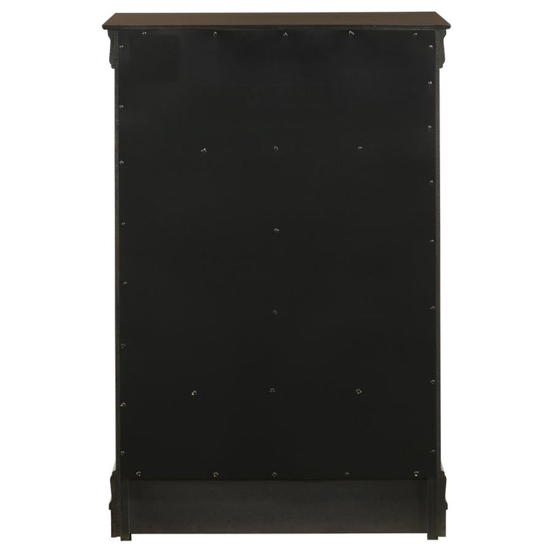 Louis Philippe 5-drawer Bedroom Chest Cappuccino-zoom-