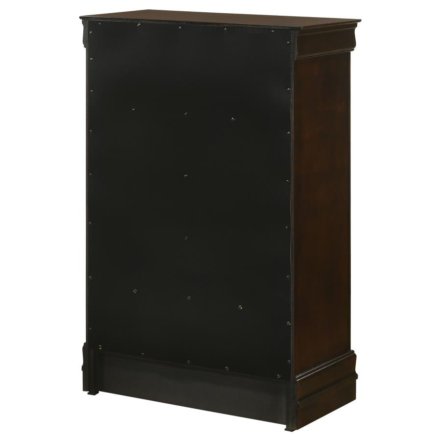 Louis Philippe 5-drawer Bedroom Chest Cappuccino-8