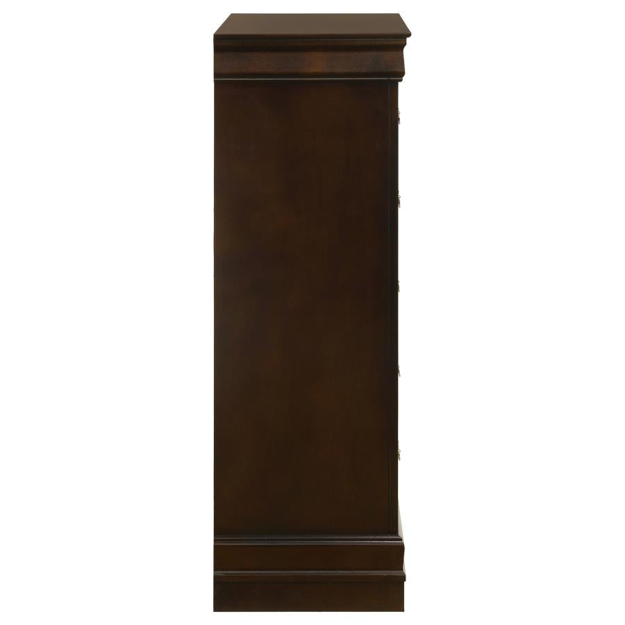 Louis Philippe 5-drawer Bedroom Chest Cappuccino-9