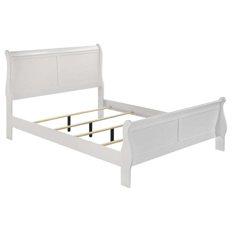 Louis Philippe 4-piece Full Bedroom Set White-zoom-