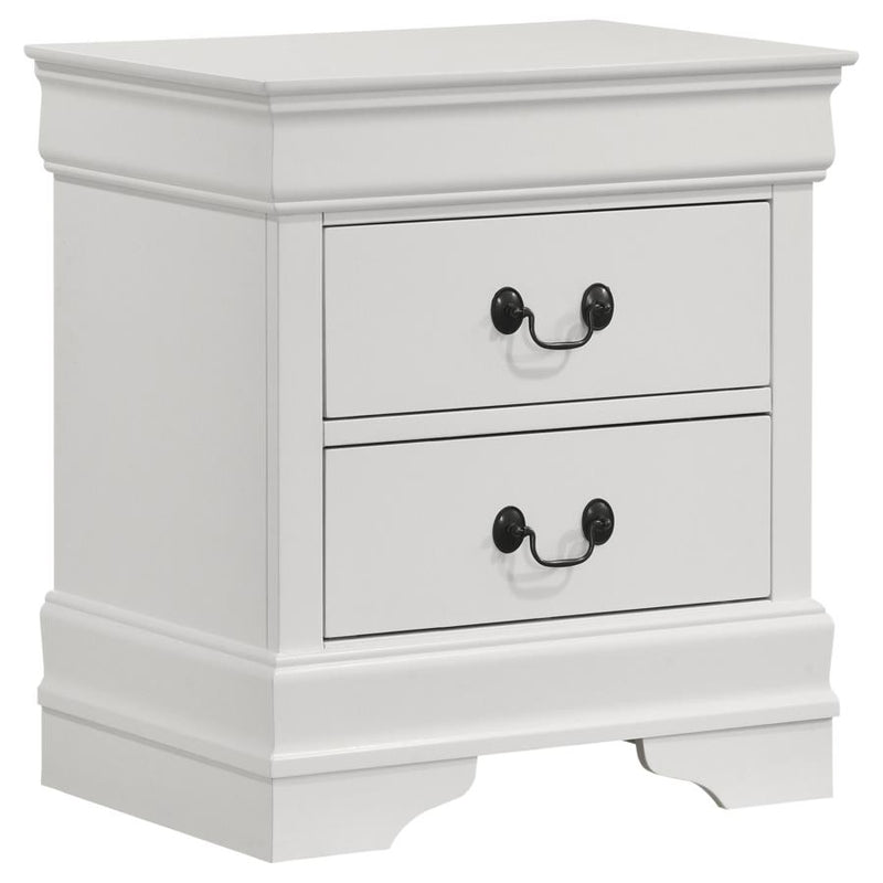 Louis Philippe 4-piece Full Bedroom Set White-zoom-