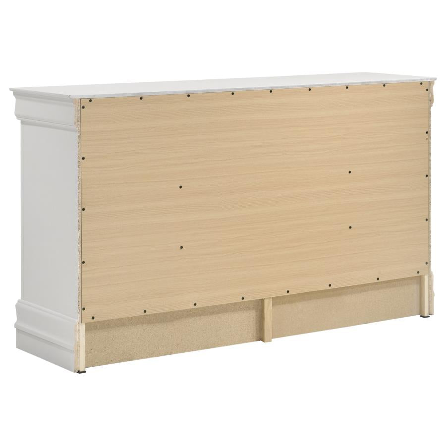 Louis Philippe 4-piece Full Bedroom Set White-zoom-8