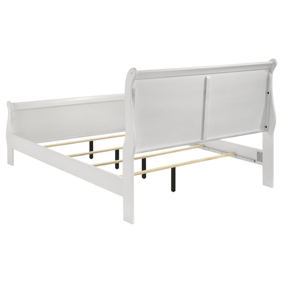 Louis Philippe 5-piece Eastern King Bedroom Set White-zoom-4