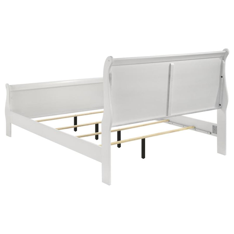 Louis Philippe 5-piece Queen Bedroom Set White-zoom-