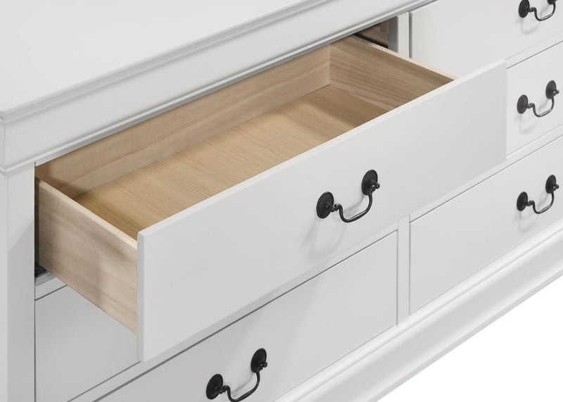 Louis Philippe 6-drawer Dresser White-zoom-