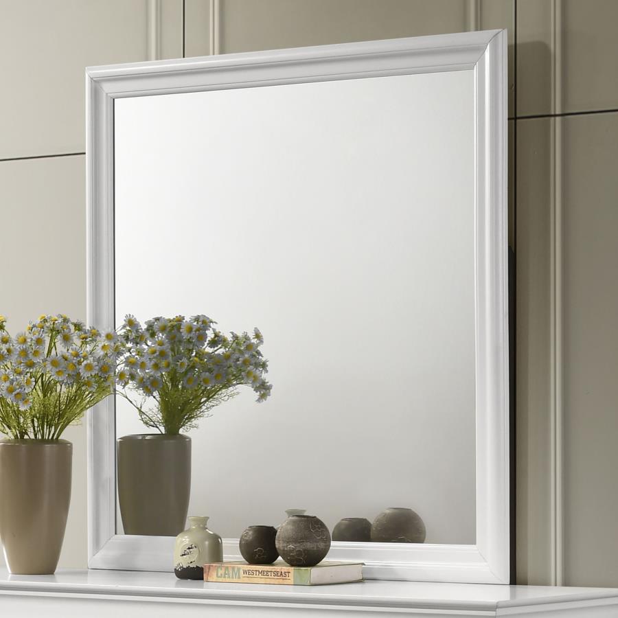 Louis Philippe Dresser Mirror White-zoom-2