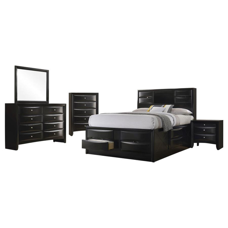 Briana 5-piece Eastern King Bedroom Set Black-zoom-