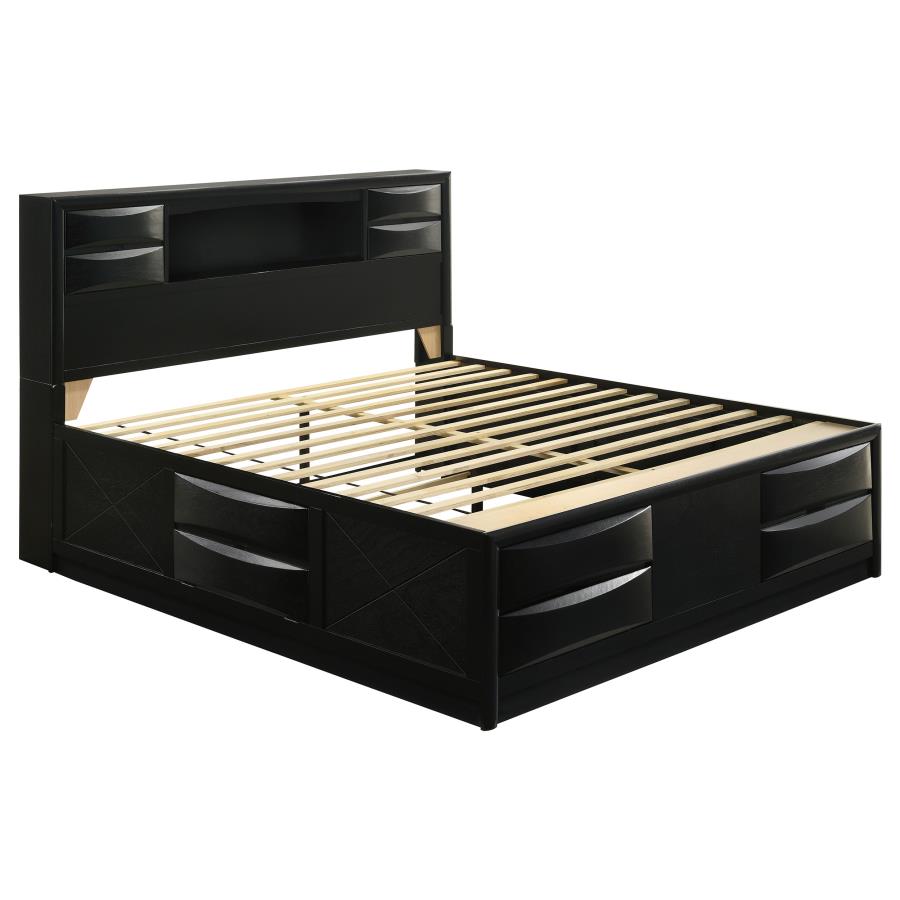 Briana 5-piece Eastern King Bedroom Set Black-3