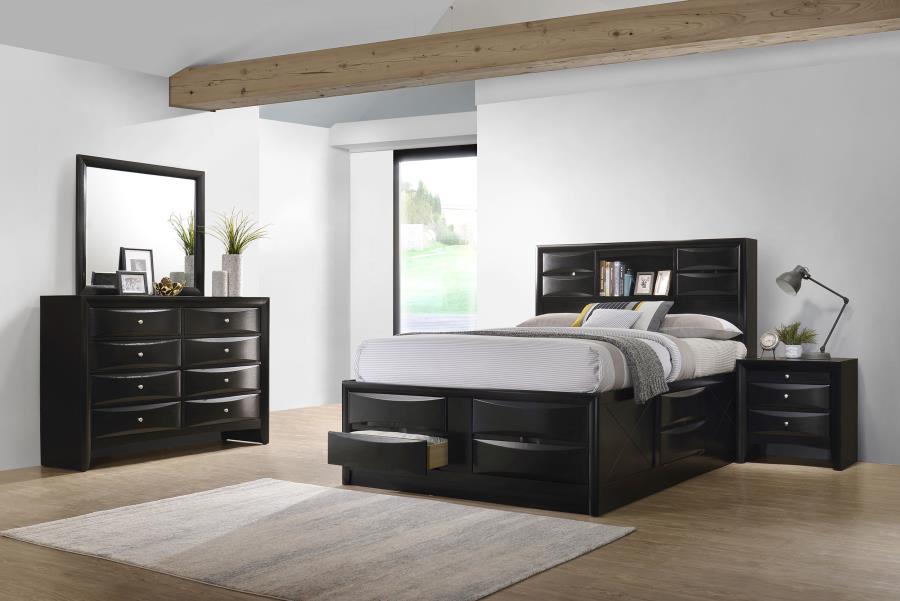 Briana 4-piece California King Bedroom Set Black-zoom-1
