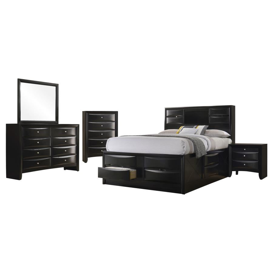 Briana 5-piece California King Bedroom Set Black-zoom-2