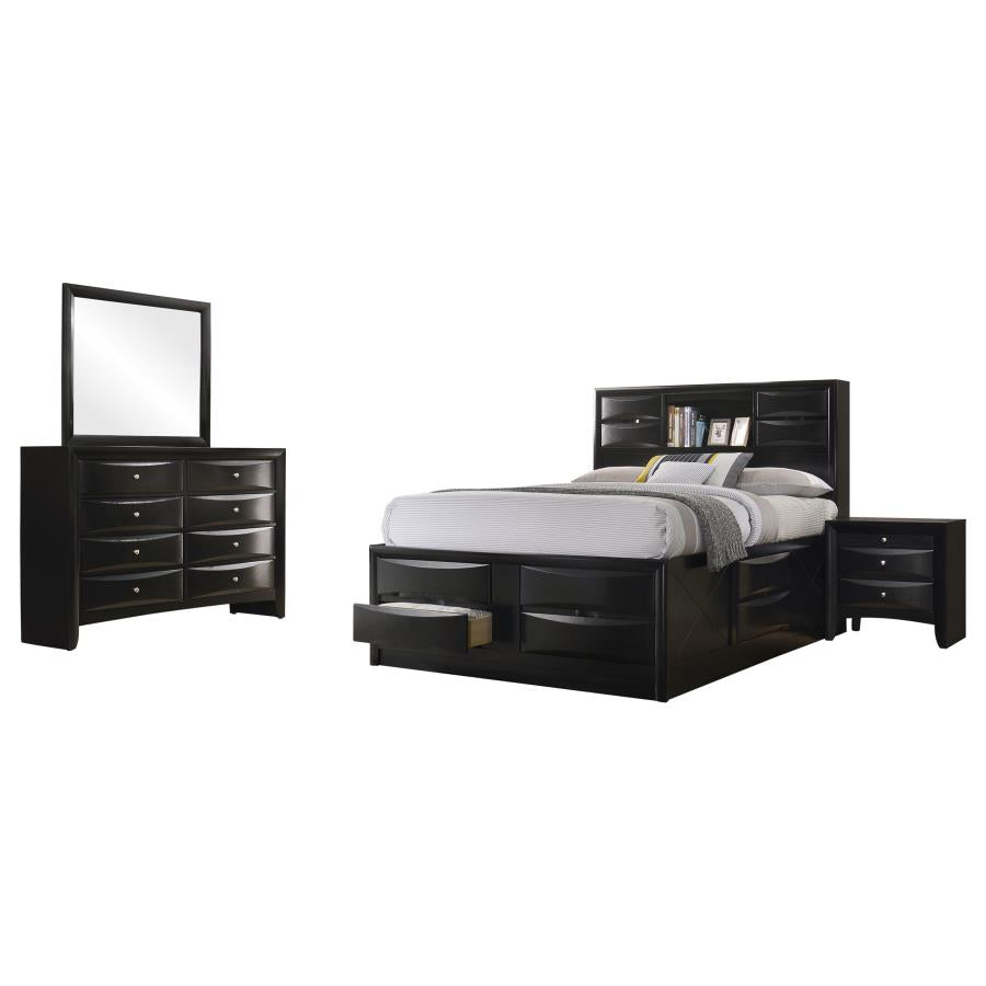 Briana 4-piece Queen Bedroom Set Black-zoom-2