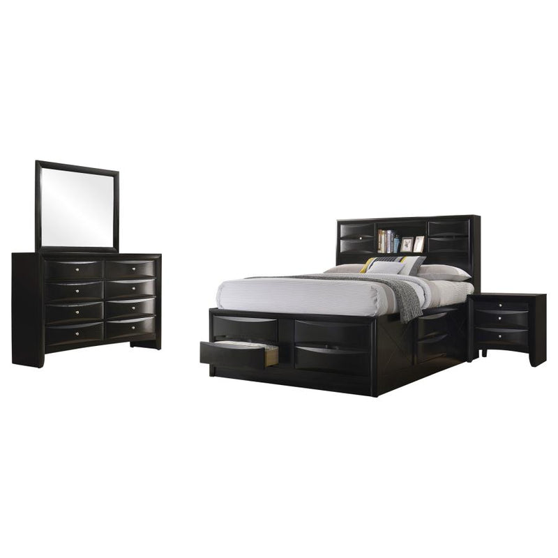 Briana 4-piece Queen Bedroom Set Black-zoom-