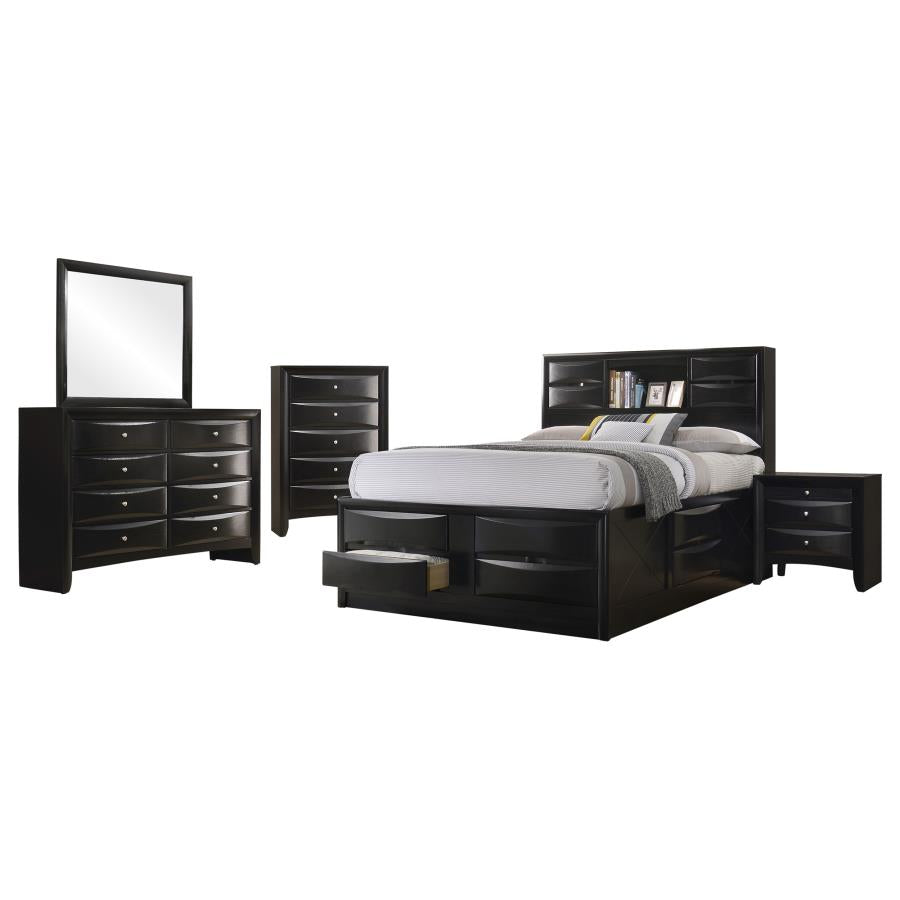 Briana 5-piece Queen Bedroom Set Black-2