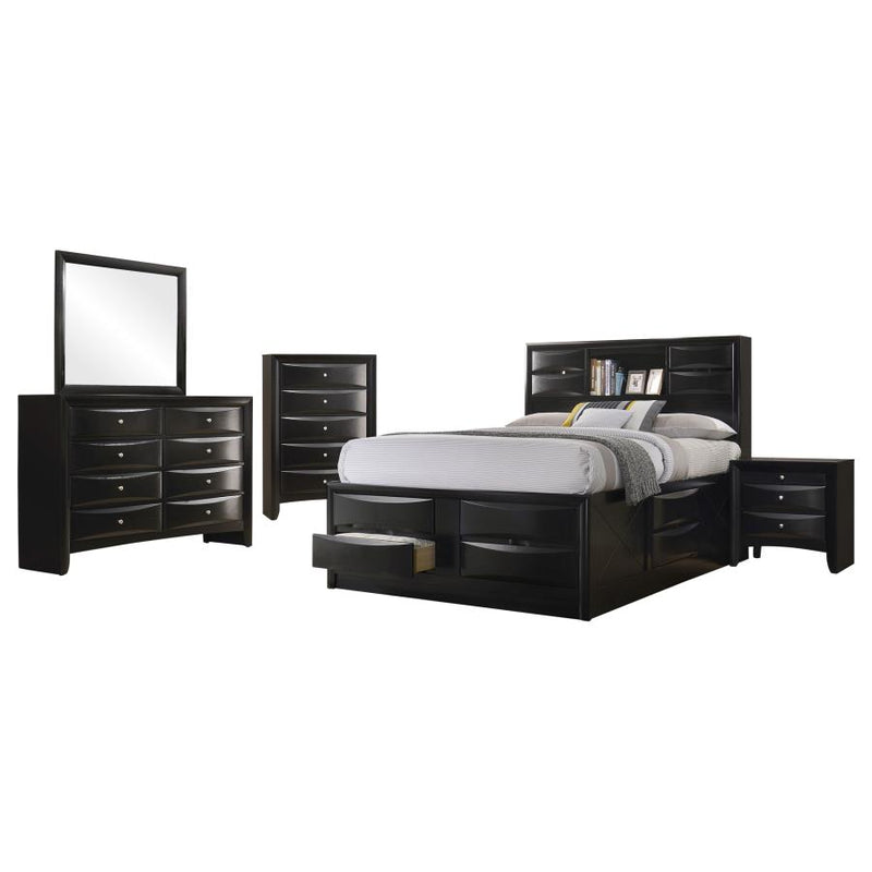 Briana 5-piece Queen Bedroom Set Black-zoom-