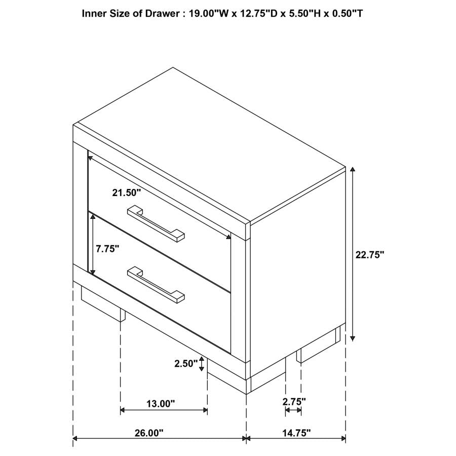 Jessica 4-piece Eastern King LED Bedroom Set Snow White-zoom-15