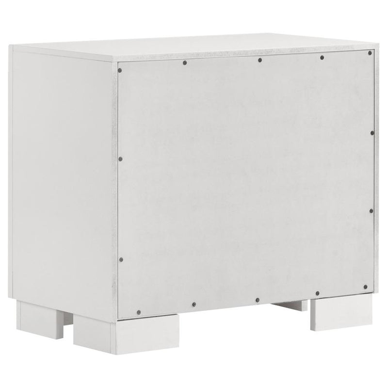 Jessica 5-piece Eastern King LED Bedroom Set Snow White-zoom-