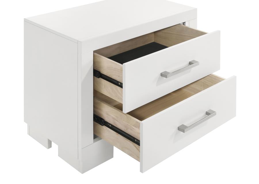 Jessica 5-piece Queen LED Bedroom Set Snow White-14
