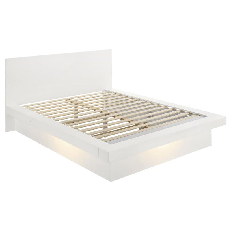 Jessica 6-piece Queen LED Bedroom Set Snow White-zoom-