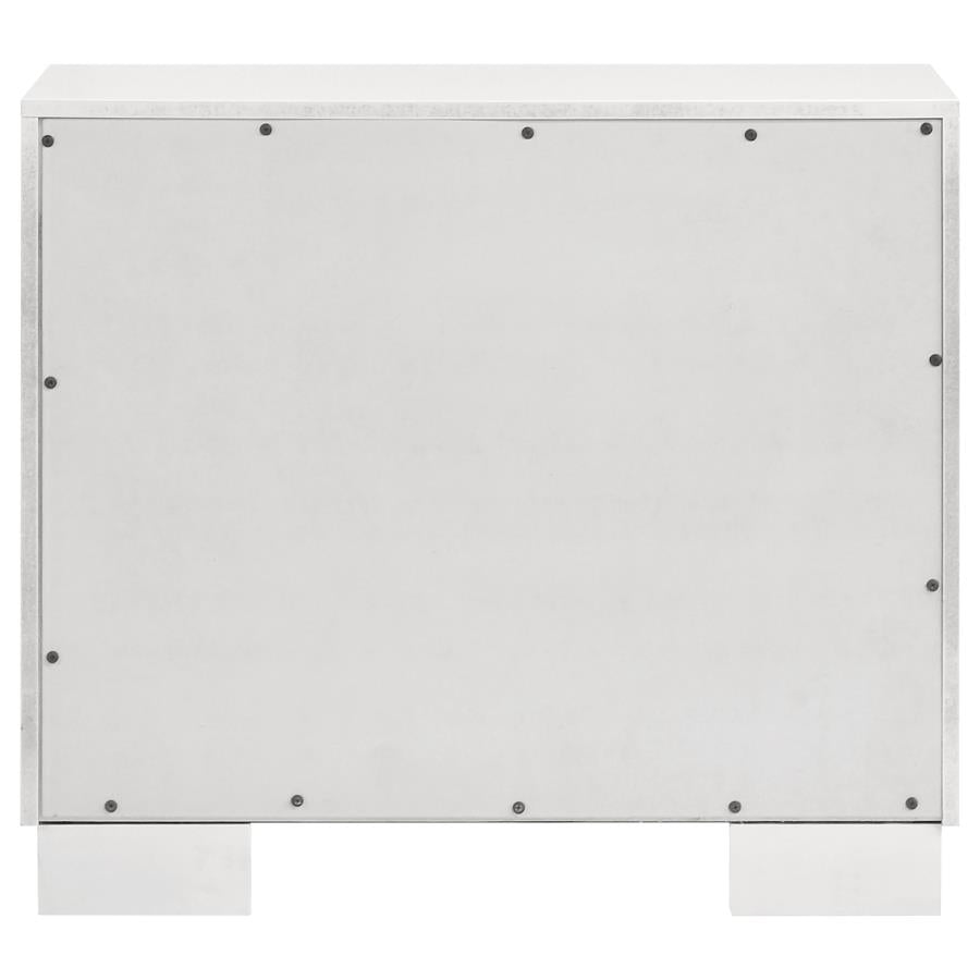 Jessica 2-drawer Nightstand Snow White-zoom-7