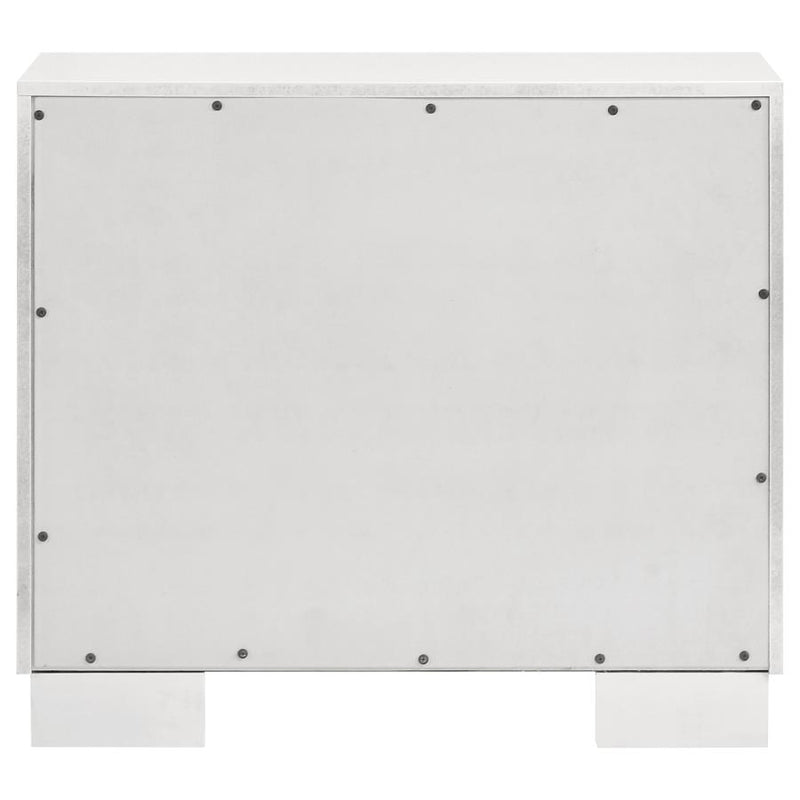 Jessica 2-drawer Nightstand Snow White-zoom-