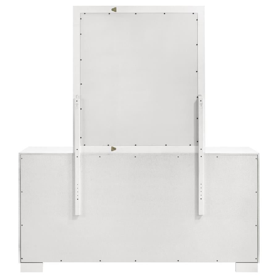 Jessica 6-drawer Dresser with Mirror Snow White-zoom-7
